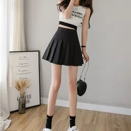 StyleCast Pleated Above Knee Skorts-picture-8
