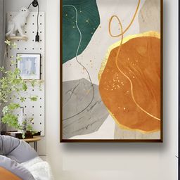 Artsense Grey & Brown Canvas Wall Art-52
