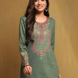 Biba Floral Printed Kurti-43