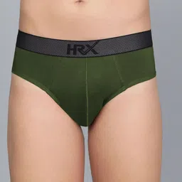 HRX by Hrithik Roshan Ultrasoft Elastic Waistband Cotton BriefsHRX_BRF_003_DGN/BLK/_1PC-image-58