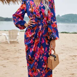 StyleCast Women Abstract Print Puff Sleeves Sheath Dress-picture-18