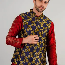 Valencia Fashion Embroidered Nehru Jacket-12