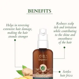 Lotus Organics+ Intensive Scalp Revitalizing Hair Tonic - 100ml image 4