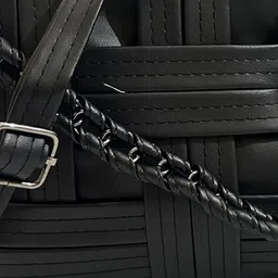 SKORPIO PU Structured Handheld Bag with Tasselled image 2