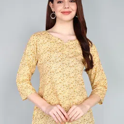 Tviksha Fashion Women Floral Printed Pure Cotton Straight Kurti-picture-12