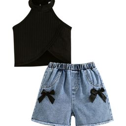 StyleCast x Revolte Girls Halter Neck Sleeveless Top With Shorts-picture-17