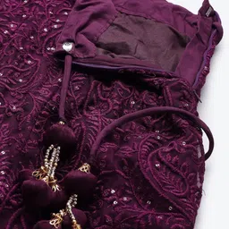 DIVASTRI Embroidered Thread Work Semi-Stitched Lehenga & Unstitched Choli With Dupatta image 2