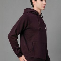 Mast & Harbour Men Solid Hooded Cotton Anti Odour Sweatshirt-image-88