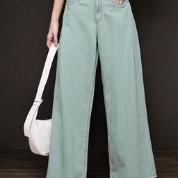 The Roadster Lifestyle Co High Rise Wide Leg Jeans-image-93
