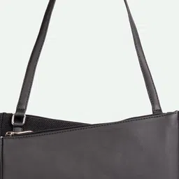 ZOUK Women Textured Baguette Shoulder Bag image 4