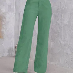 RAJOVATI Women Slim Fit Pleated Trousers-picture-40