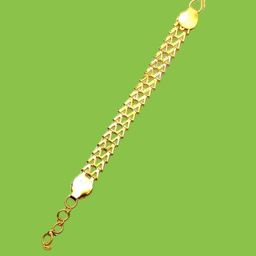 Dynamic Retail Global Men Gold-Plated Cuff Bracelet-image-43