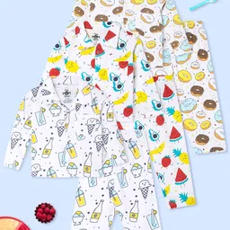 The Mom Store Unisex Kids Printed Night suit-45