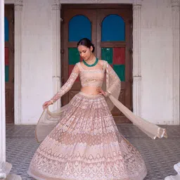 Renee Label Embroidered Thread Work Ready to Wear Lehenga & Blouse With Dupatta-picture-3