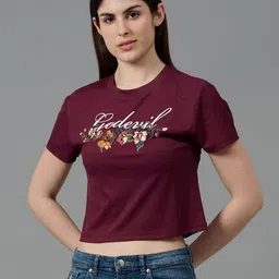 GO DEVIL Women Printed T-shirt-image-86