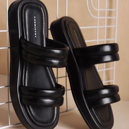 Chemistry Women Open Toe Slip-On Flats-image-14