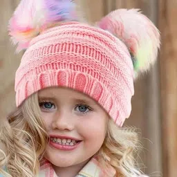 EL REGALO Girls Woollen Beanie-36