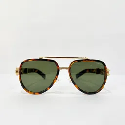 ZAADRAN Unisex Aviator Sunglasses with Polarised and UV Protected Lens Z-DAPPER-GREEN image 2