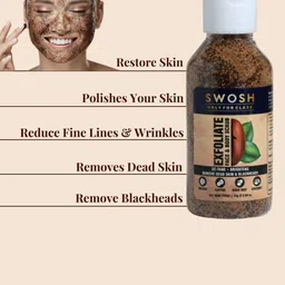 SWOSH Natural & Organic Exfoliating Coffee Scrub For Body and Face Tan Removal - 75 gm image 5
