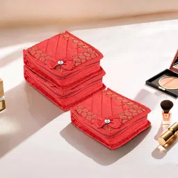 Kuber Industries Red Set of 3 Regular Jewellery Organiser Organisers-36