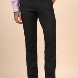 Cantabil Men Checked Comfort Formal Trousers-picture-10