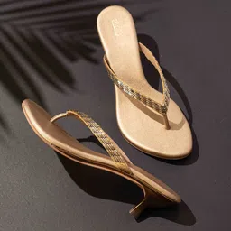 Inc 5 Women Embellished Ethnic Kitten Mules-76