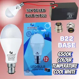 ap source 12 W Basic Round B22 LED Bulb image 2