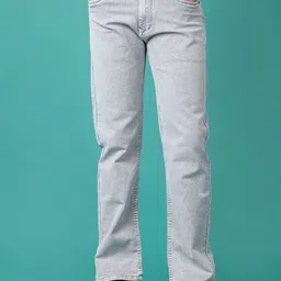 V-Mart Men Cotton Regular Fit Light Fade Stretchable Jeans-image-76