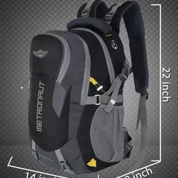 Metronaut Unisex Backpack with Compression Straps image 2