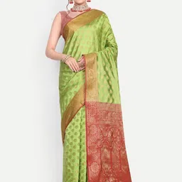 jayant creation Green Art Silk Barasi Sarees-picture-18