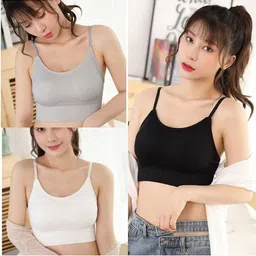 UNDER 1000 Pack of 3 Full Coverage Dry Fit Cotton T-shirt Bra with All Day Comfort image 4