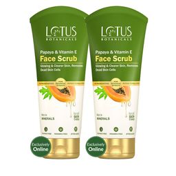 Lotus Botanicals Set Of 2 Papaya & Vitamin E Face Scrub For Instant Glow - 100g Each-61