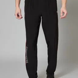 TURNFIT Men Typographic Printed Mid-Rise Track Pants-picture-3