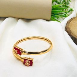 Anouk Set Of 2 18k Gold-Plated American Diamond Kada Bracelet image 4