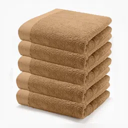 HOME PLUS STUDIOS Beige 5 Cotton 650 GSM Bath Towel-image-87