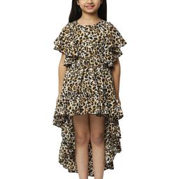 Wow Princess Baby Girls Casual High Low Kids Dress Frock-image-54