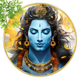 SAF Blue & Black 1 Piece Wood Religious Wall Paintings-image-49