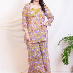 DEEBACO Printed Tunic,Top With Palazzo Co-Ords-image-45