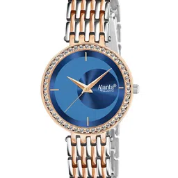 Ajanta Quartz Women Brass Patterned Dial & Bracelet Style Straps Analogue Watch-16