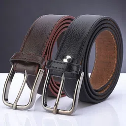 Provogue Men Pack of 2 Formal Belt-image-65