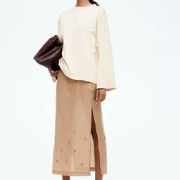 H&M Sheer Embellished Skirt-image-25