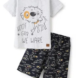 FUNKRAFTS Unisex Kids Printed T-shirt with Shorts-83
