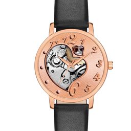 DOUBLERUN Women Dial & Leather Straps Analogue Multi Function Watch H05NMT-371-image-58