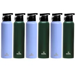 Speedex Blue & Green 6 Pieces Stainless Steel Water Bottle - 1000 ml Each-image-82