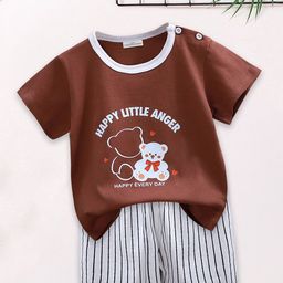 FOREVER FRIDAY Boys Printed Short Sleeves T-shirt With Shorts-picture-35