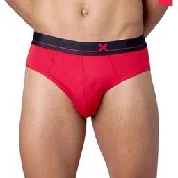 FRENCHIE Pack Of 2 Mid-Rise Basic Briefs FR-MI-BF-LOWS-1X5-ADRED-S-PO2-image-79