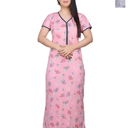 G4Girl Printed Maxi Nightdress pack of 2-image-68