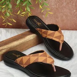TWINSSHOE Women Tan Casual Open Toe Flats-image-64