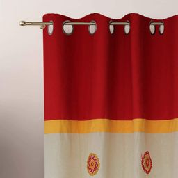 Dekor World Multicoloured Set of 2 Window Curtain image 5