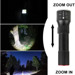 ecosky Usb Rechargeable torch flashlight Led With Multiple Modes 5 hrs Torch Emergency Light image 5